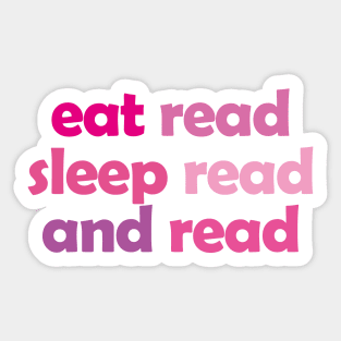 Hot Pink - Book Aesthetic Sticker